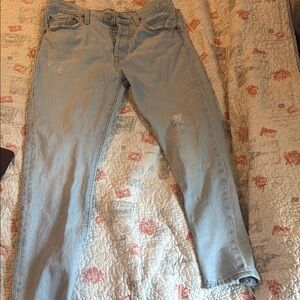 Levi's Blue Straight Leg Jeans Casual Wear